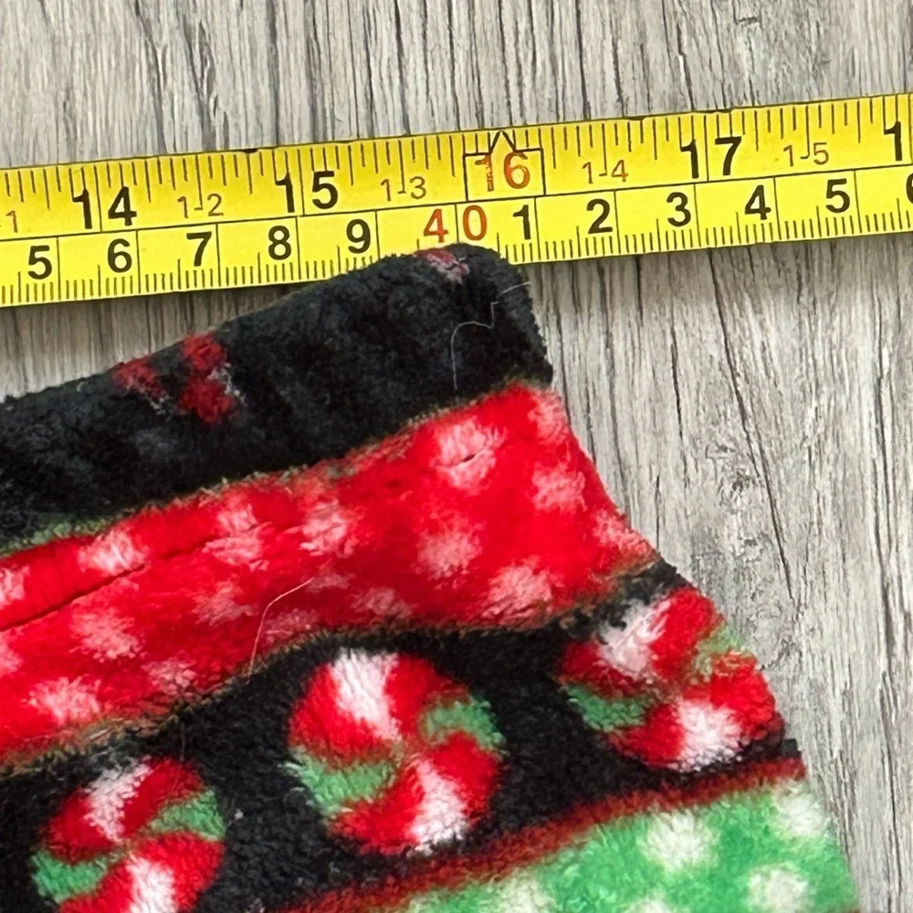 Not Tired Fleece Festive Candy Cane Pajama Pants Sz 1X